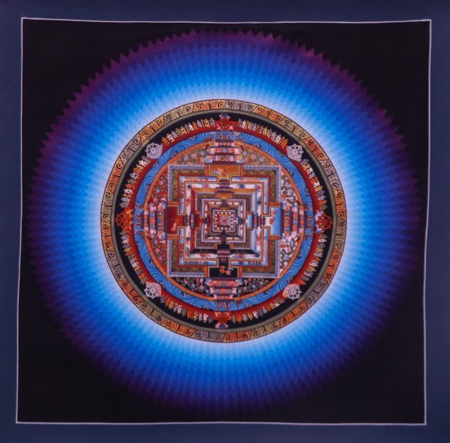 Blue Timeless Wheel of Enlightenment: Blue Kalachakra Mandala