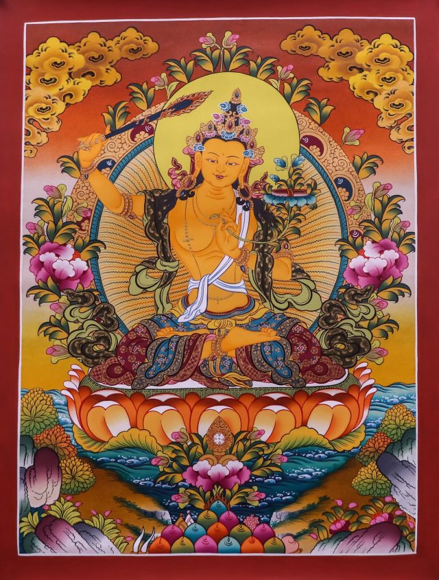 Manjushri Bodhisattva Thangka