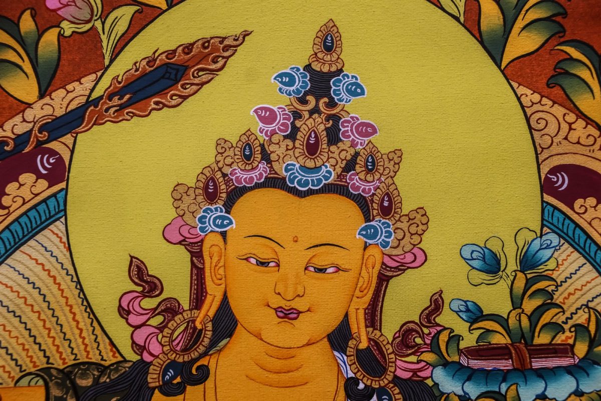 Manjushri Bodhisattva Thangka