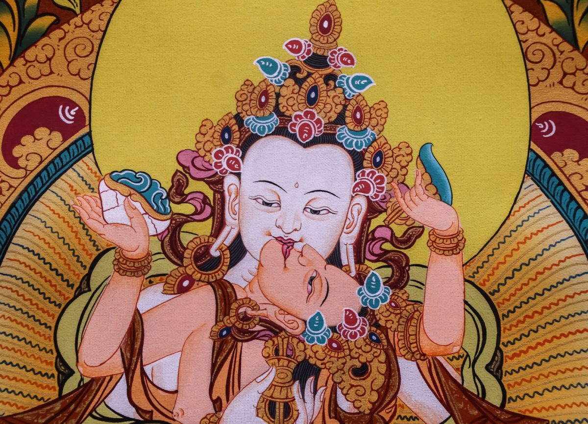 Vajrasattva Consort (Yab-Yum) Thangka